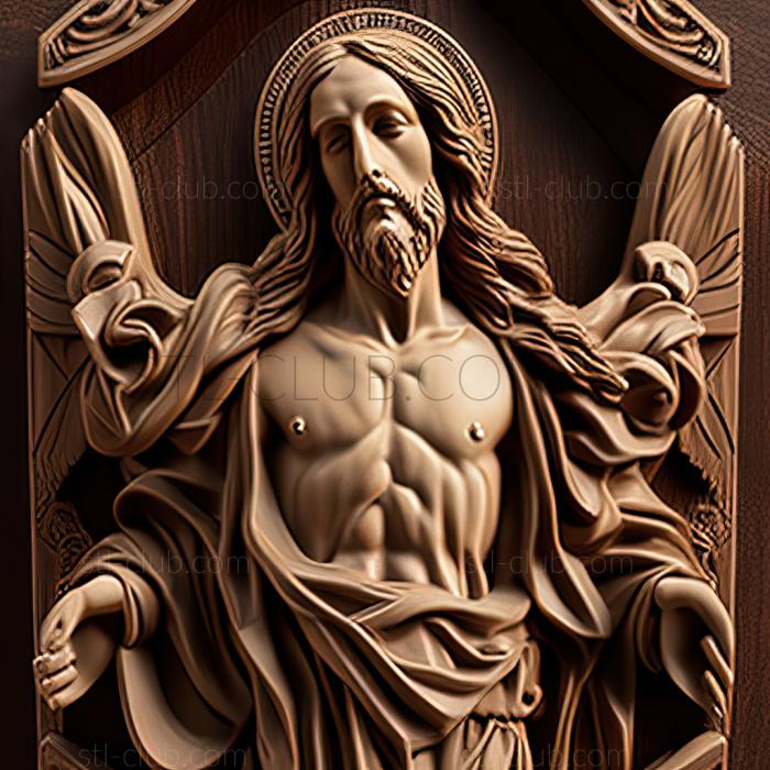 3D model st jesus christ (STL)